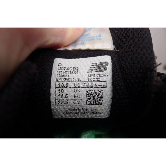 New Balance 574 Legacy Sneaker - Black/Blue/Orange 10.5 - Picture 8 of 9